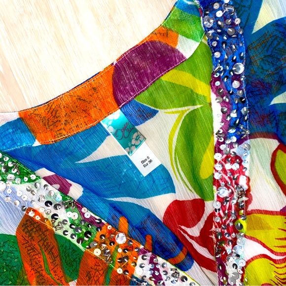 Ocean Club Colorful Floral Cover Up - Picture 5 of 6